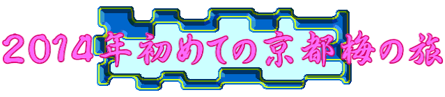 ２０１４年初めての京都梅の旅 