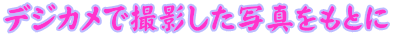 デジカメで撮影した写真をもとに